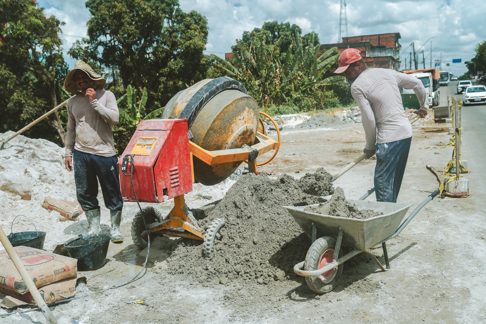 Candeias: Obras para implantação do portal da cidade entra na fase de contenção